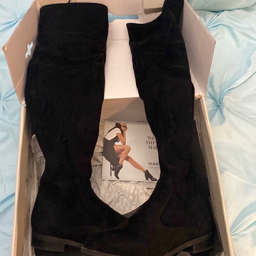 Marc fisher knee suede boots